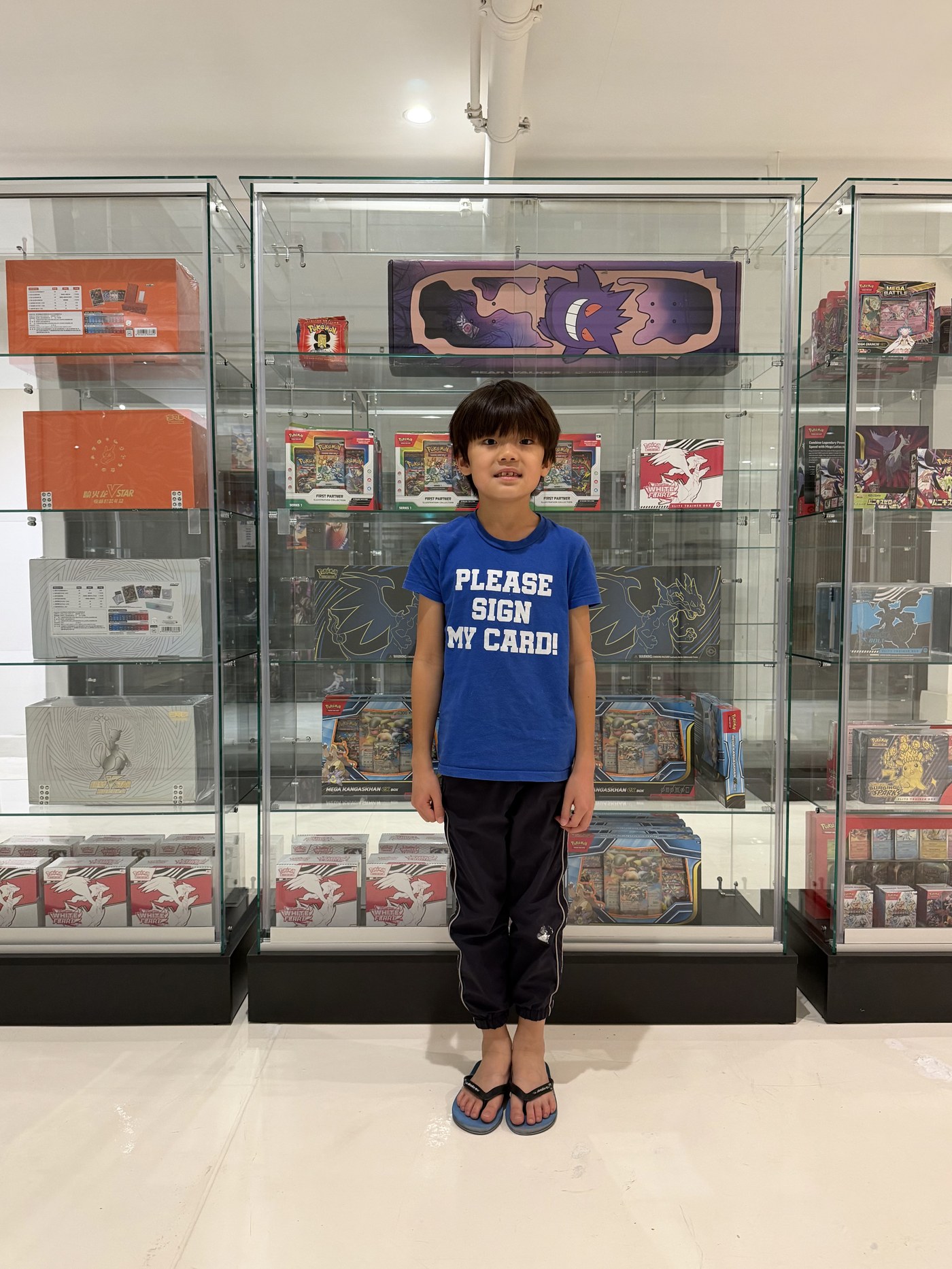 Lucas, CEO of TCG Paradise & Collectibles, age 8